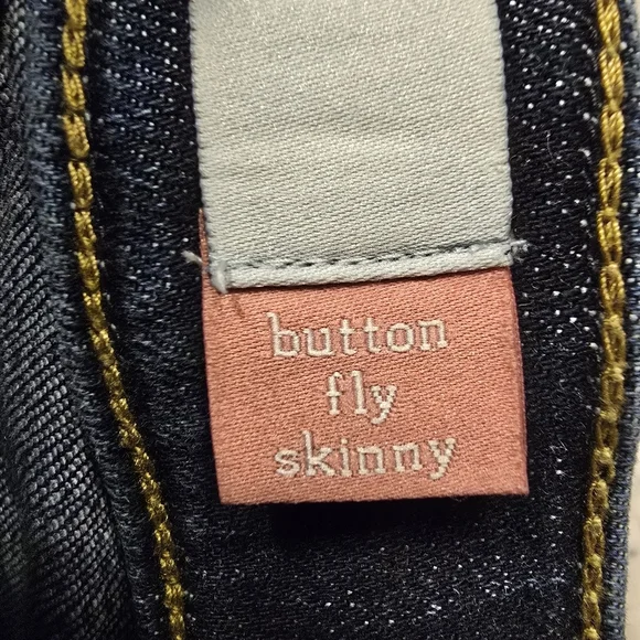 Cabi Women's Button Fly Skinny Jeans Stretchy Dark Wash Ribbon Waistband Size 8 - Picture 13 of 13